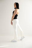 Flare -Leggings White