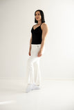 Flare -Leggings White