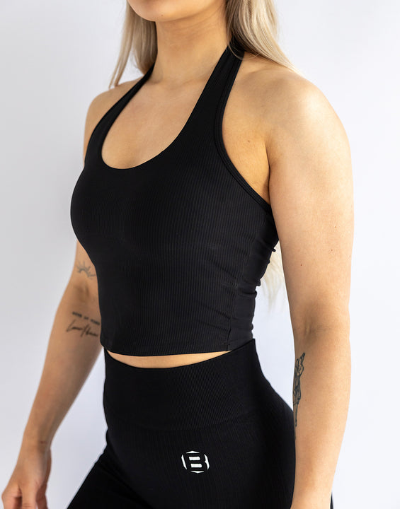 Halterlock Top Deep Black