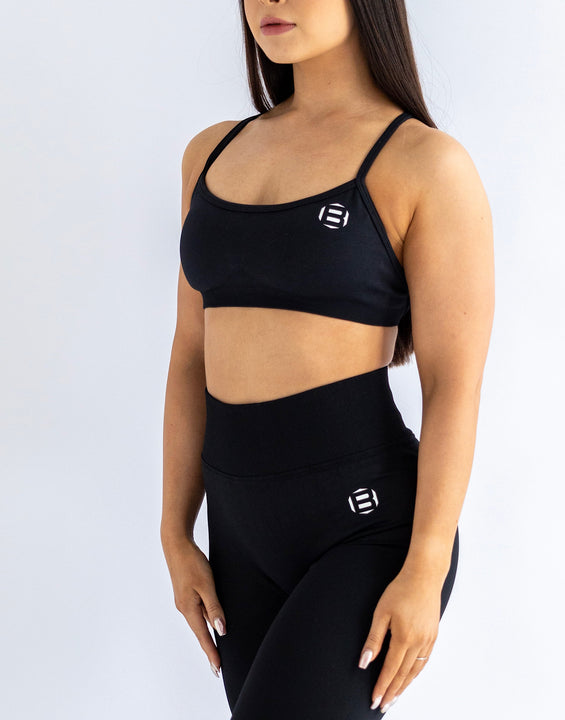 Crossback -Bra Deep Black