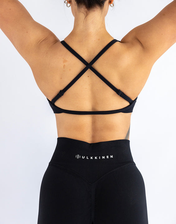 Crossback -Bra Deep Black