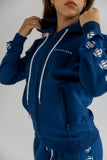 Hooded 3Peat Blue Trackjacket Women's