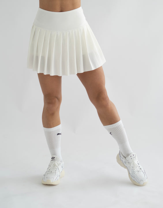 Sport Lamella Skirt Pure White