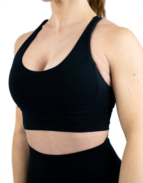 Cross Shape Top Deep Black