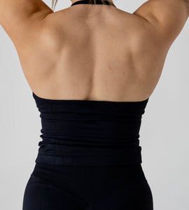 Prime Halterlock -Top ALL BLACK