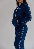 Hooded 3Peat Blue Tracksuit Women's