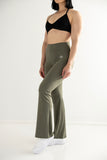 Flare -Leggings Olive Green