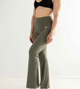 Flare -Leggings Olive Green