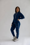 Hooded 3Peat Blue Tracksuit Women's