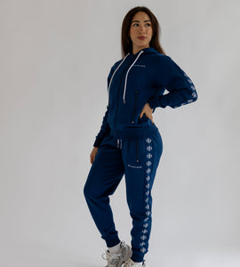 Hooded 3Peat Blue Tracksuit Women's