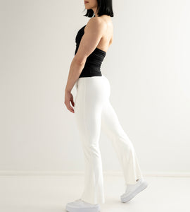 Flare -Leggings White