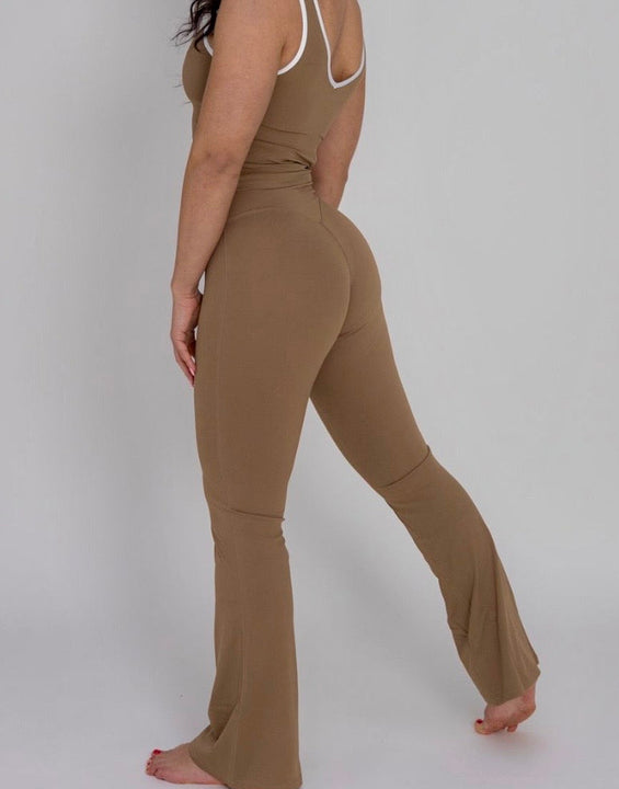 Everyday Line Flare -Leggings Beige