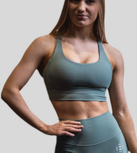 Cross Shape Top Jade Green