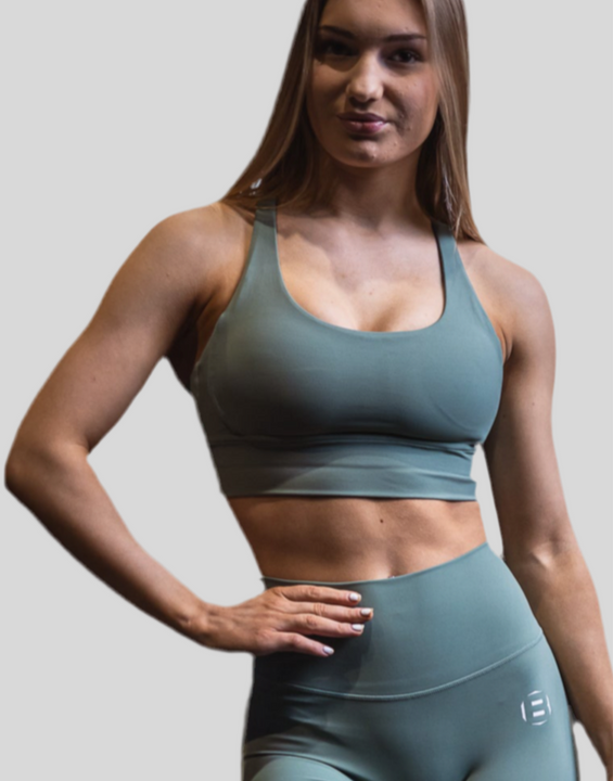 Cross Shape Top Jade Green