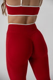 Shape Line Leggings Cherry