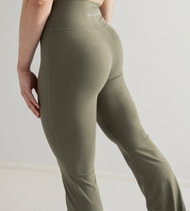 Flare -Leggings Olive Green