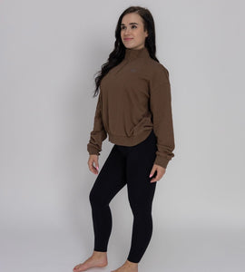 Everyday Comfort Half -Zip College Brown