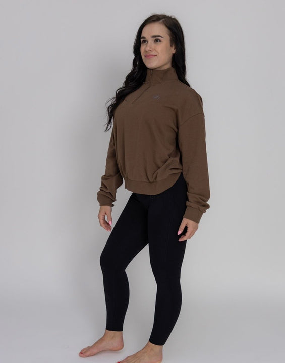Everyday Comfort Half -Zip College Brown