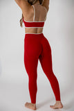 Shape Line Leggings Cherry