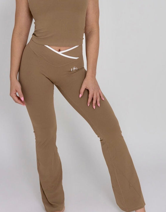 Everyday Line Flare -Leggings Beige