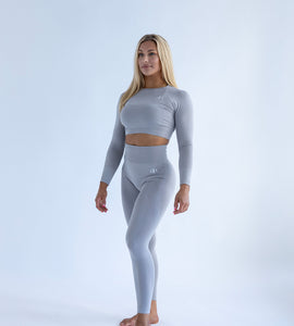 Exquisite Shape -Long Sleeve Pewter Grey