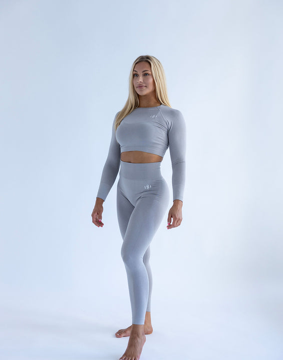 Exquisite Shape -Long Sleeve Pewter Grey