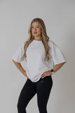 Less Talk More Action Oversize 2.0 T-Shirt White