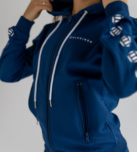 Hooded 3Peat Blue Trackjacket Women's