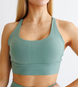 Cross Shape Top Jade Green