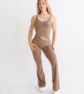 Everyday Line Flare -Leggings Beige