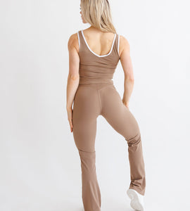 Everyday Line Flare -Leggings Beige