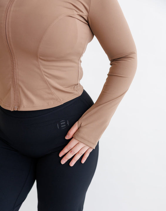 Lightweight Training Jacket Taupe