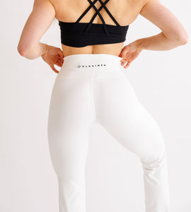 Flare -Leggings White